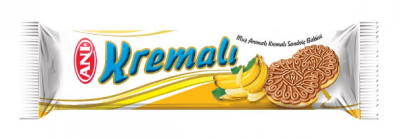 Anı Cream Sandwich Biscuits With Banana Flavor 50 Gr