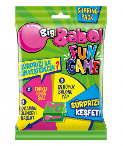 Big Babol Fan Game Mixed Fruit & Forest Fruit Flavored Gum  75.6 gr