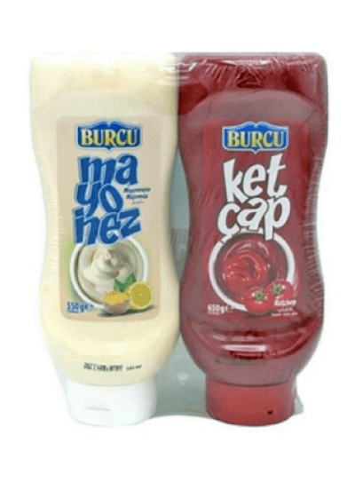 Burcu Bitirim 2li Acılı Ketçap 650 Gr+Mayonez 550 Gr