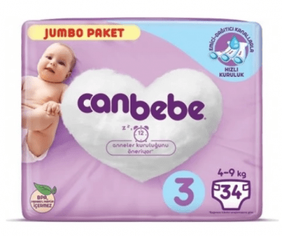 Canbebe Jumbo Paket No 3 34 adet