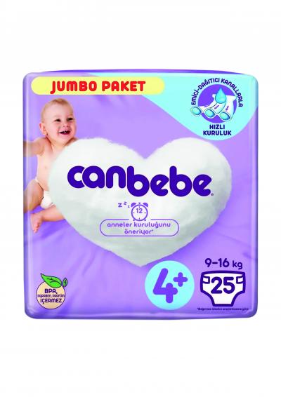 Canbebe Jumbo Paket No 4+ 25 adet