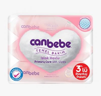 Canbebe Islak Havlu Temel Bakım 3x56 adet