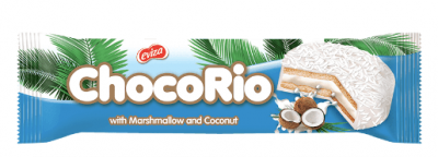 Chocorio White Chocolate Coated Coconut Marshmellow Biscuit 49 Gr