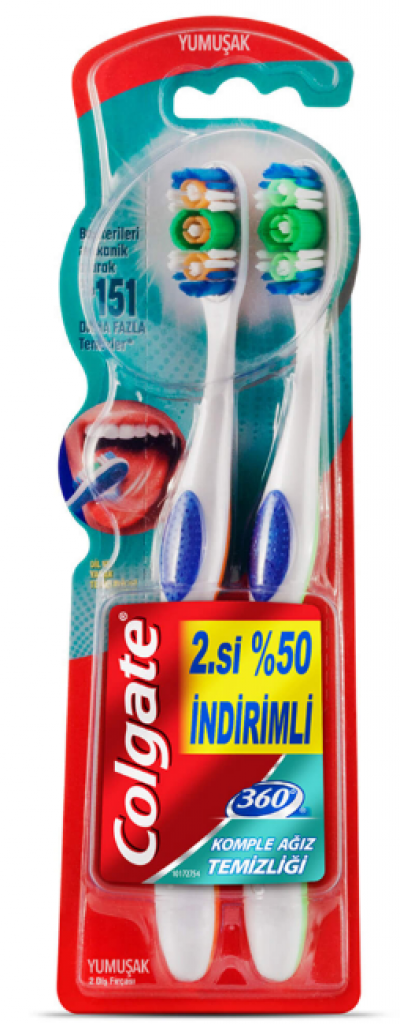 Colgate 360 1+1 Diş Fırçası 1 adet