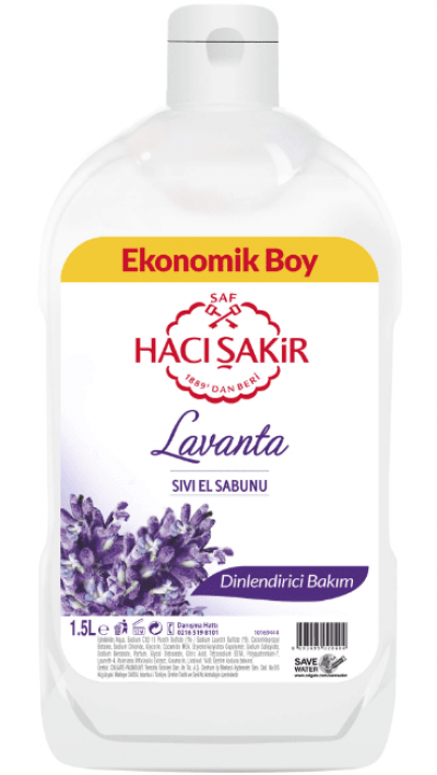 Hacı Şakir Sıvı Sabun Lavanta 1500 ml