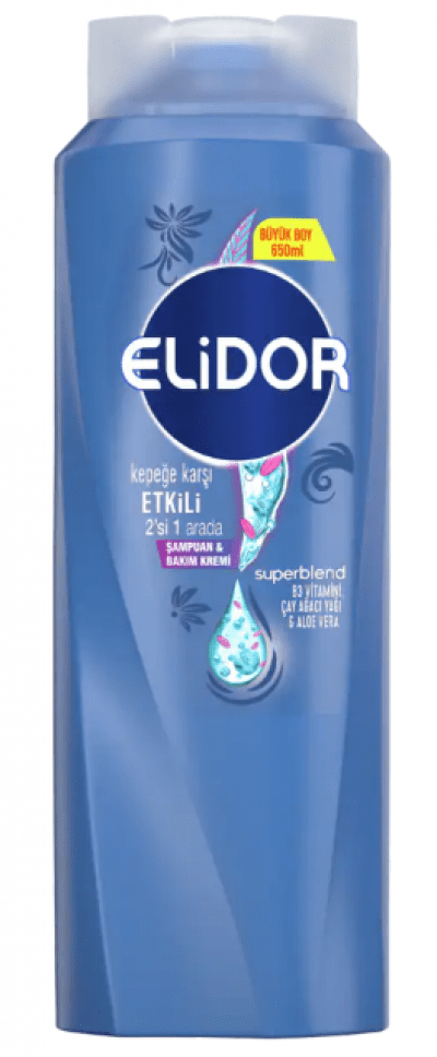 Elidor Anti-Dandruff 2 in 1 Shampoo  650 ml