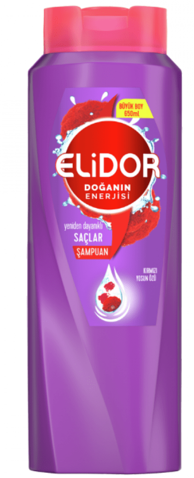 Elidor Kırmızı Yosun Özü Şampuan 650 ml