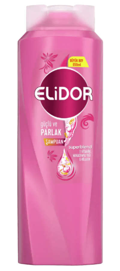 Elidor Güçlü ve Parlak Saçlar İçin Şampuan 650 ml