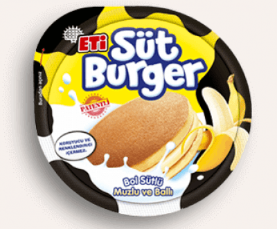 Eti Süt Burger with Banana & Honey  35 gr
