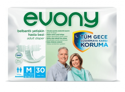 Evony Yetişkin Bezi Orta 30 adet