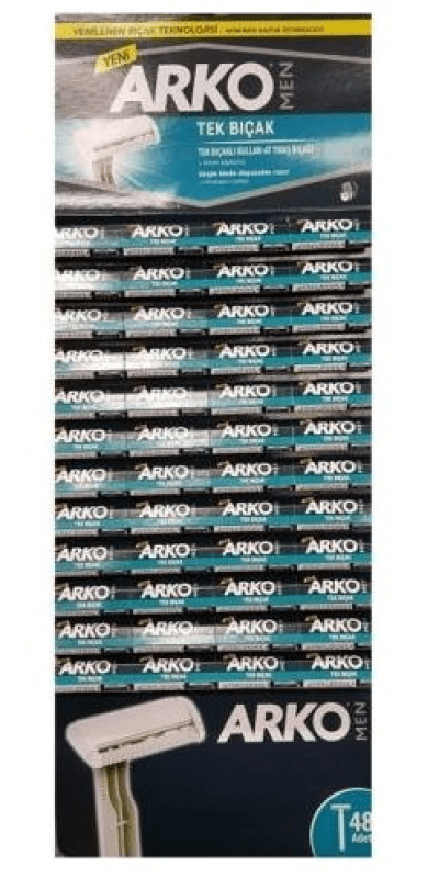 Arko Men Traş Bıçağı T1 Banyo Kartela 48 adet