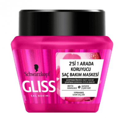 Glıss 2'si 1 Arada Koruyucu Saç Bakım Maskesi 300 ml