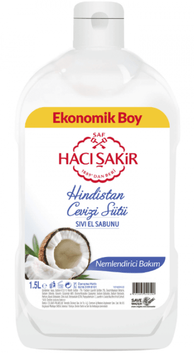 Hacı Şakir Sıvı Sabun Hindistan Cevizi 1500 ml
