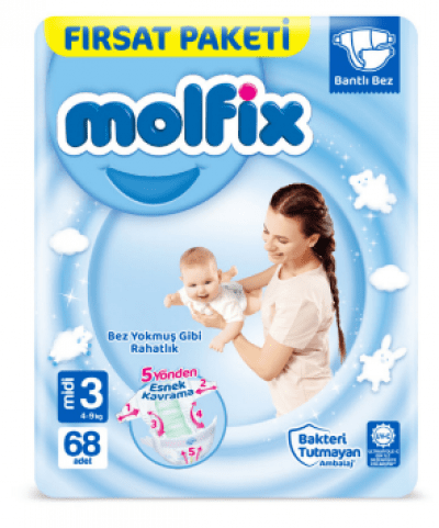 Molfix Çocuk Bezi Dev Fırsat Paketi No 3 68 Li