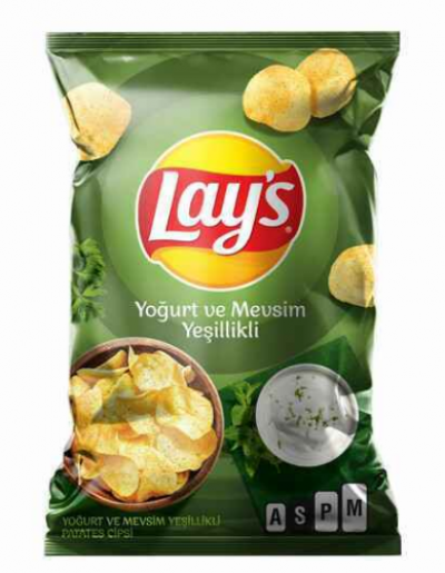 Lays Yoghurt & Seasonal Greens Family 65 Gr
