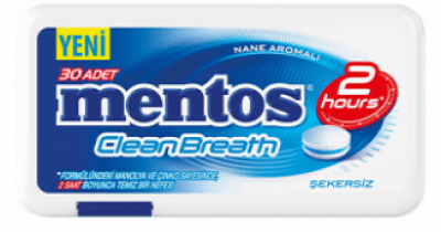 Mentos 2 Hours Clean Breath Plastic Dispenser Mint Candy  21 gr