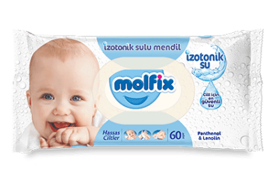 Molfix İzotonik Sulu Islak Mendil Hassas 60 adet