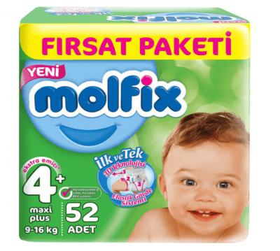 Molfix Fırsat Paketi No 4+ 52 adet
