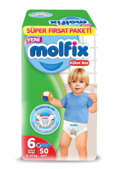Molfix Külot Bez Süper Paketi No 6 50 adet