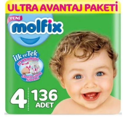 Molfix Ultra Fırsat Paketi No 4 136 adet