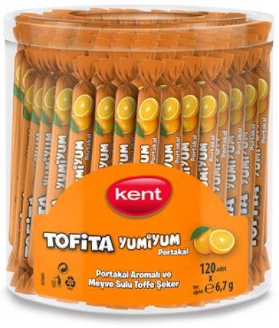Yumiyum Candy Stick in Jar Orange  6.7 gr 