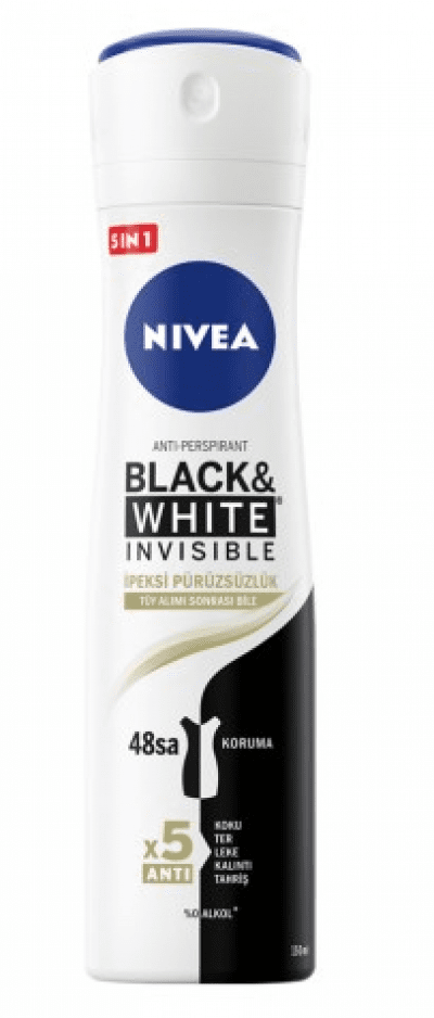 Nivea Deodorant B&W Silky Smooth Spray  150 ml 