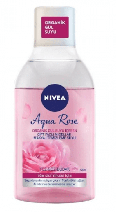 Nivea Dual Phase Facial Cleansing Water Rose  400 ml 