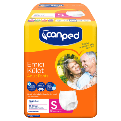 Canped Yetişkin Bezi Emici Külot S beden 10 adet