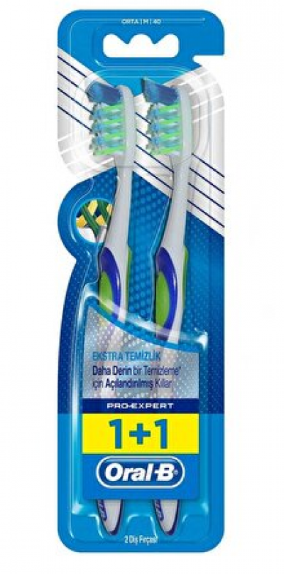 Oral B Pro Expert Extra Clean Medium Diş Fırçası 1+1 adet