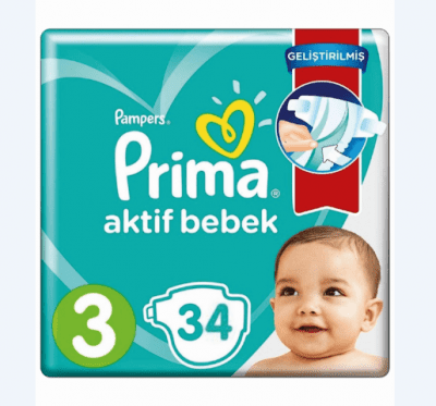 Pampers Prima Midi 34 adet 