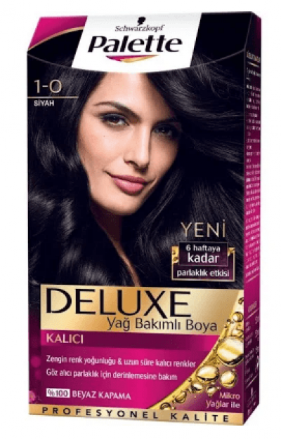 Palette Deluxe Hair Dye Black 1-0  1 pcs