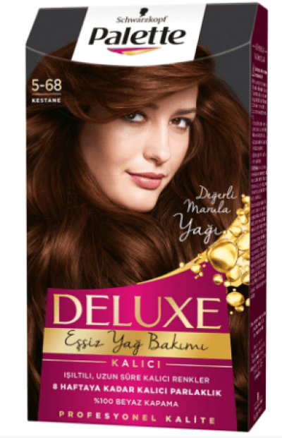 Palette Deluxe Hair Dye Chestnut 5-68  1 pcs