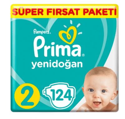 Prima Super Deal Diapers No 2 124 pcs