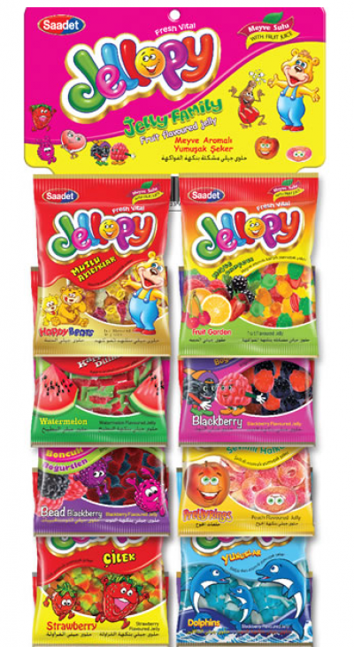 Saadet Jellopy Karışık Sakızlı Şeker 100 gr