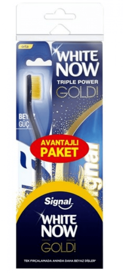 Signal White Now Gold Toothpaste 75 ml+Toothbrush  1 pcs