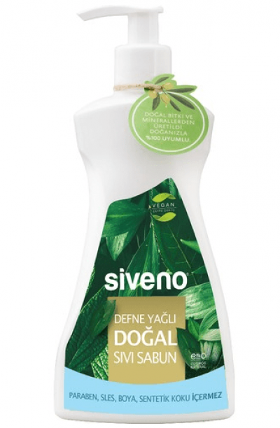 Siveno Natural Laurel Oil Liquid Soap 300 Ml