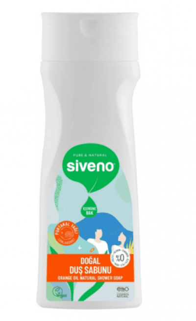 Siveno Natural Shower Soap with Orange Oil 300 Ml