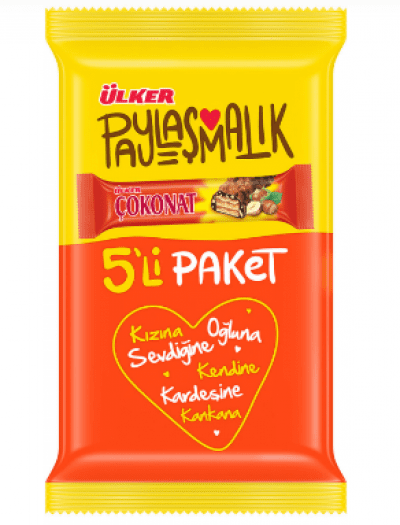 Ülker Çokonat Chocolate Pack of 5 120 gr 