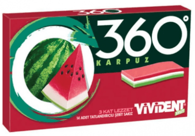 Vivident 360 Watermelon Gum  33 gr