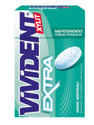 Vivident Extra Mint Flavored Gum  21 gr