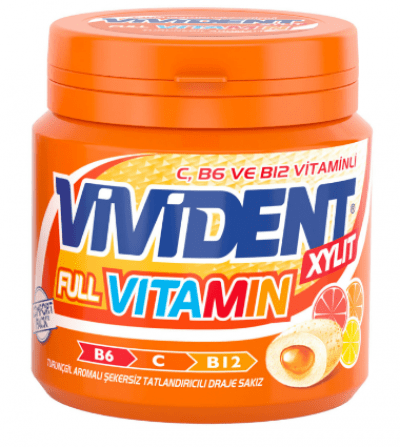 Vivident Full Vitamin Turunçgil Sakız 90 gr