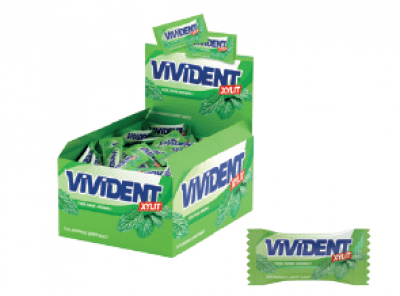 Vivident Mono Green Mint Flavored Gum  2 gr
