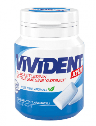 Vivident Xylit Yeşil Naneli Sakız 67 gr